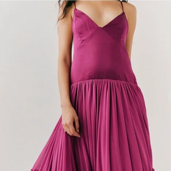 chinese dress ladies Elianna One Shoulder Satin Maxi Dress